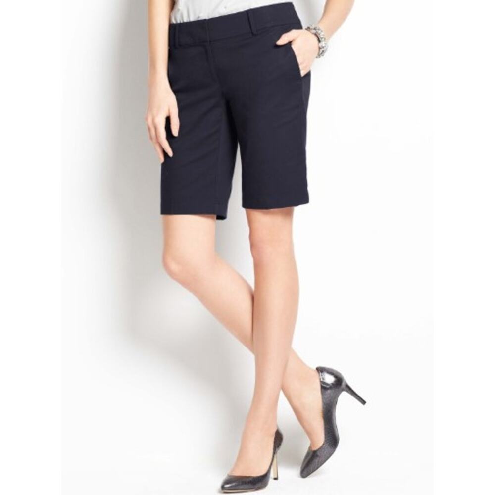 Ann Taylor Shorts Boardwalk Short Navy Blue Sz 0